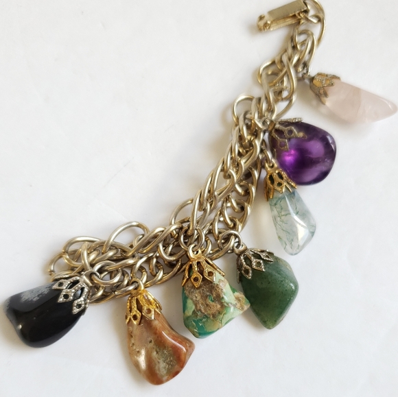 Jewelry - Lovely gemstones charm bracelet